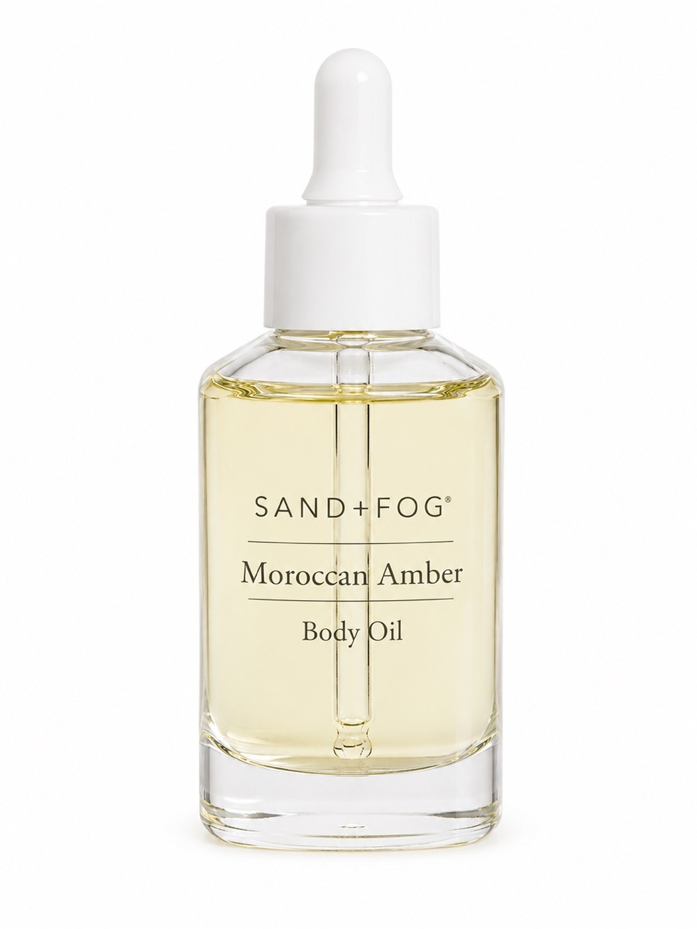 SAND+FOG Moroccan Amber Body Oil — Light Amber Hydrating Oil